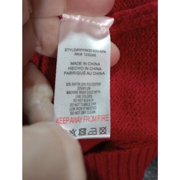 Rae Dunn Sweater Womens Large LOVE Pullover Crewneck Valentine Cozy Knit Soft - Picture 5 of 6